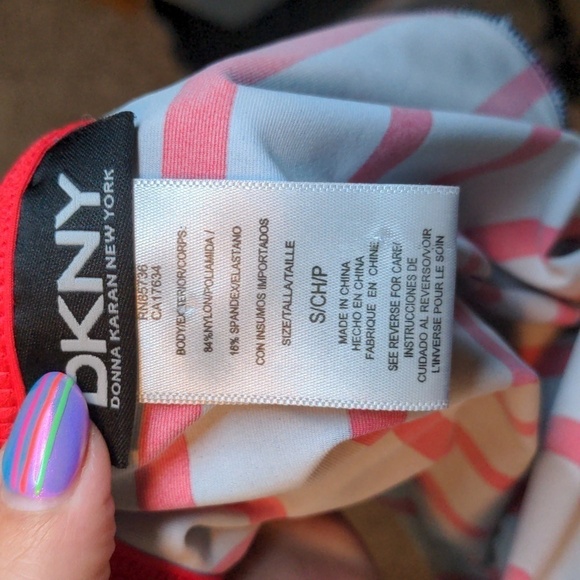 DKNY mini stretch summer dress coverup SZ Small - Picture 7 of 9